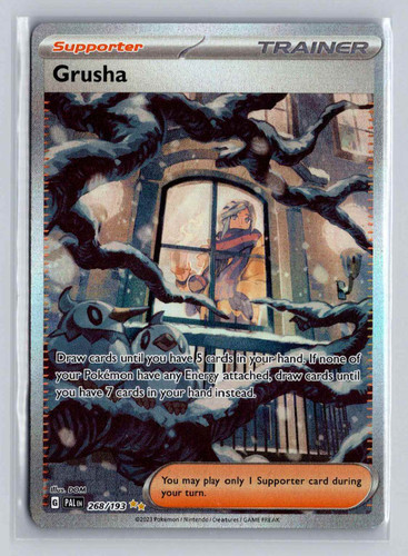 grusha pokemon card price (Alt Full Art) 184/193 / Uncommon Card Type / HP / Stage Grusha [Holo] #268 Pokemon Paldea