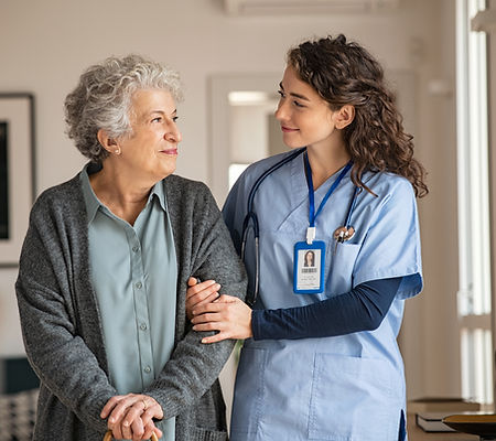 Mobile wound care team visiting a patient’s home in Southern California