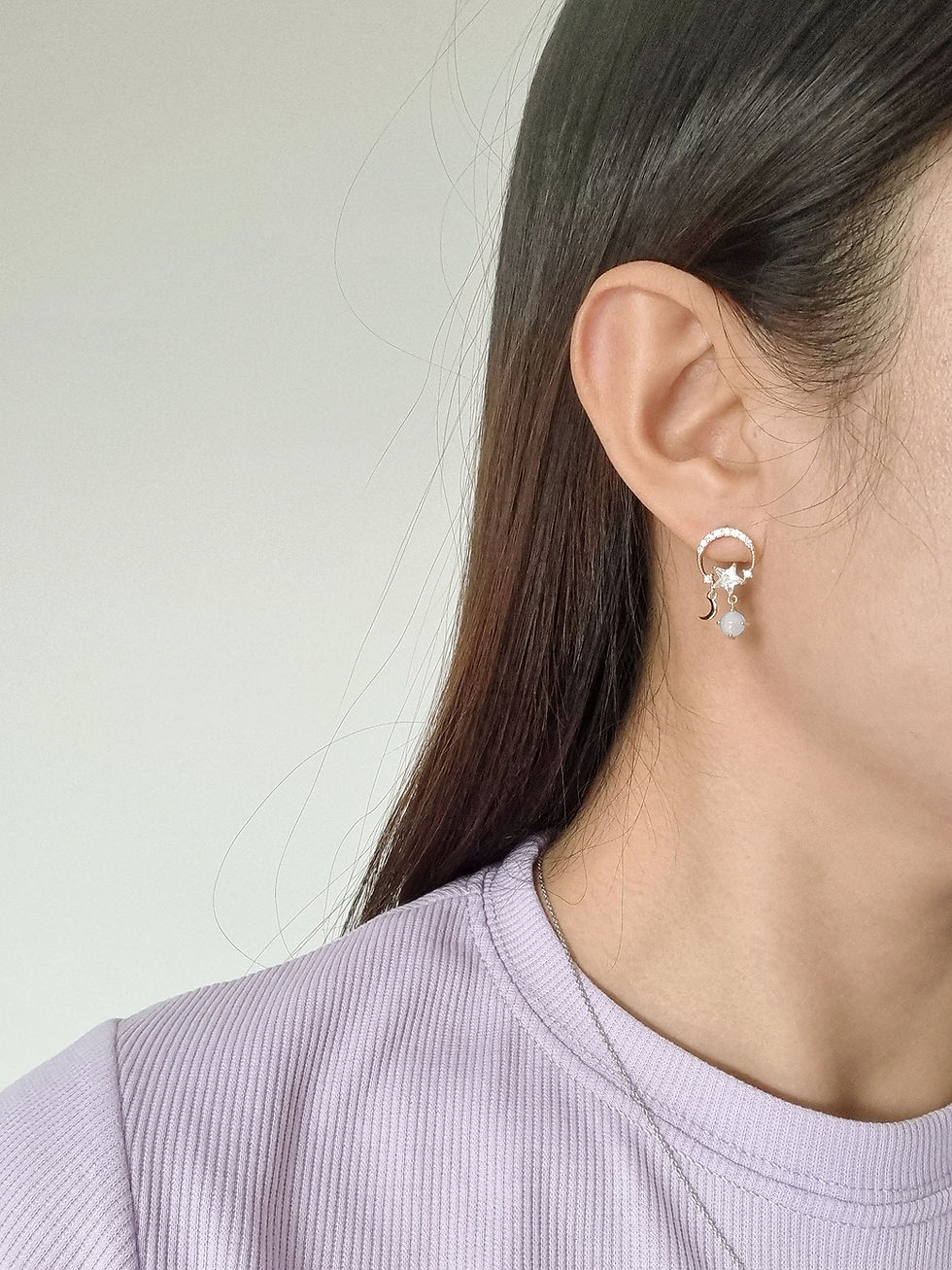Thumbnail: Blue milkyway earrings
