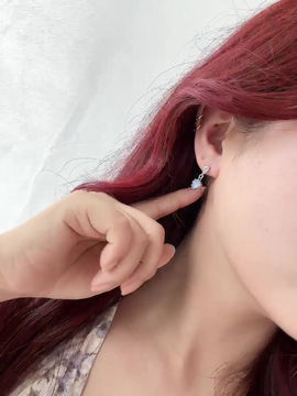 Thumbnail: Milky love earrings 