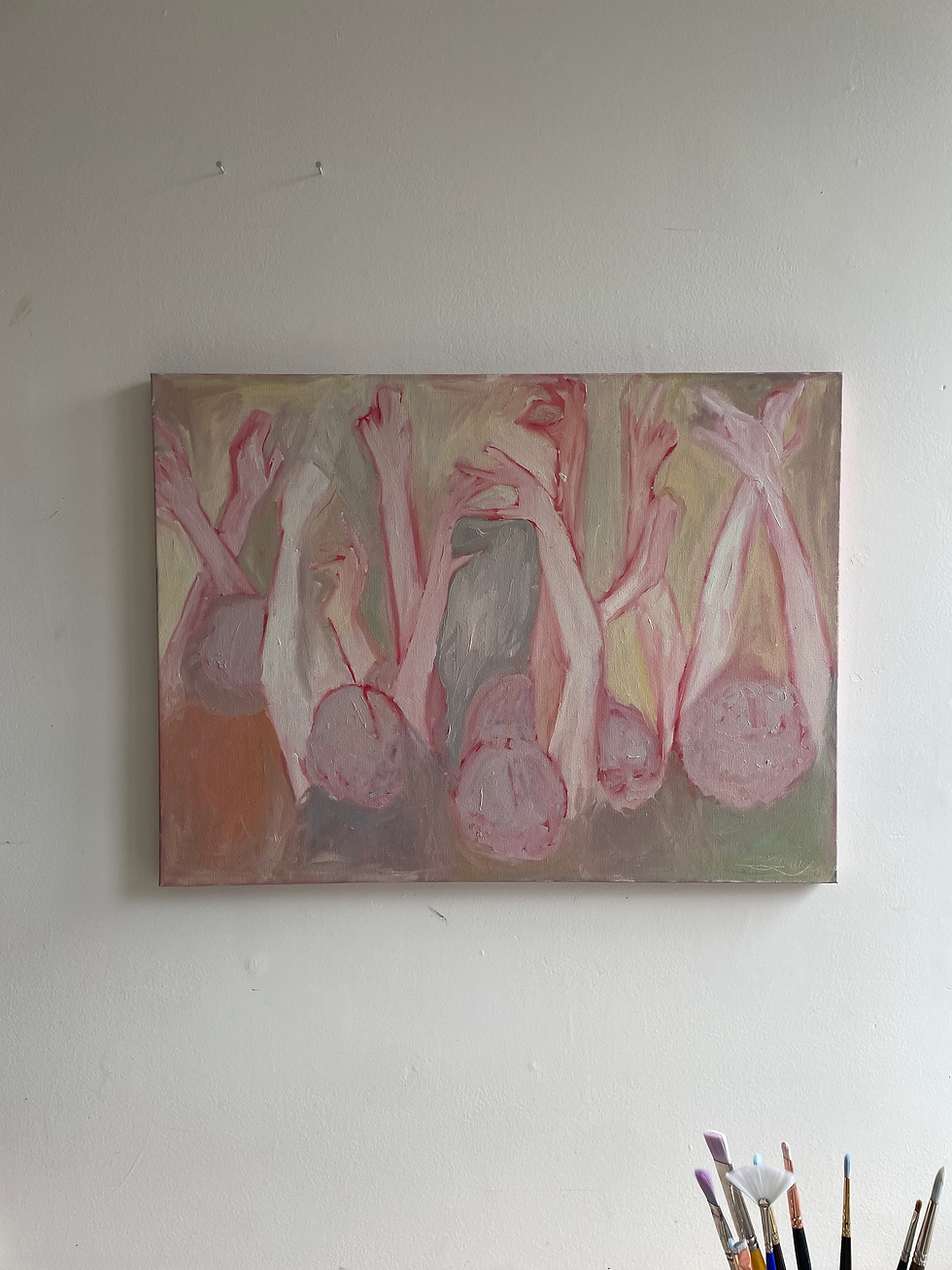 Thumbnail: Dancers - original oil painting