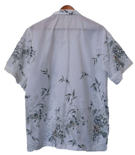 white short sleeve shirt with swirling flower print sustainable.png