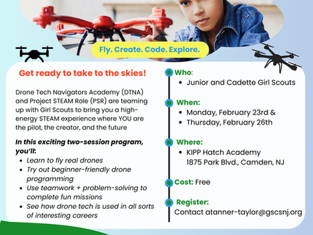Project STEAM Role Joins Forces with Drone Tech Navigators Academy and Girl Scouts for an Inspiring STEM Workshop Series