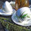 Thumbnail: 2 handpainted tea cups and Cannabis Sativa Herbal tea