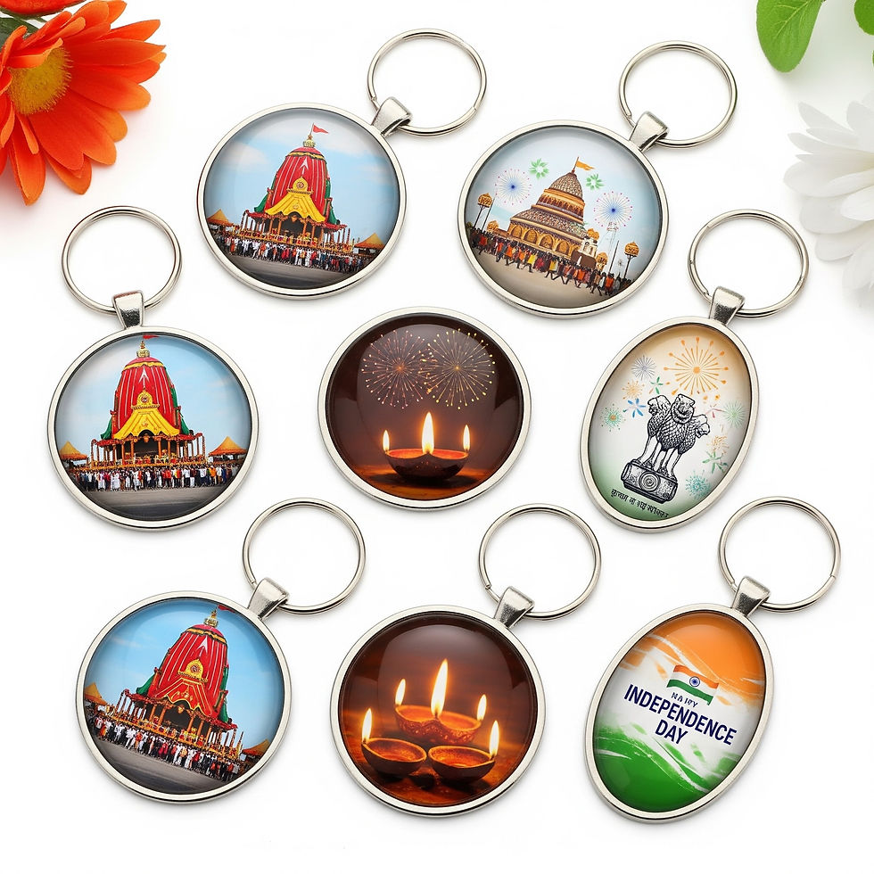 Indian festival themed Keychains by SARTHAK ENTERPRISES