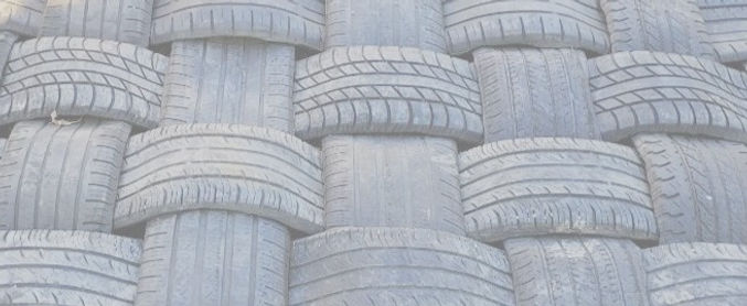 Cattle mat made out of tires