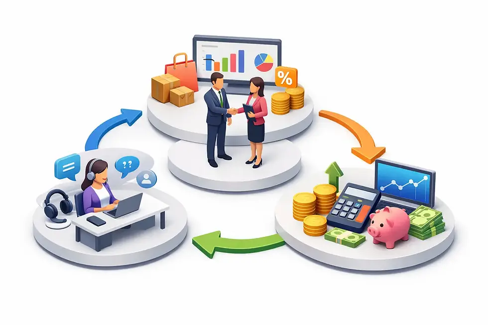 Como integrar atendimento, vendas e financeiro