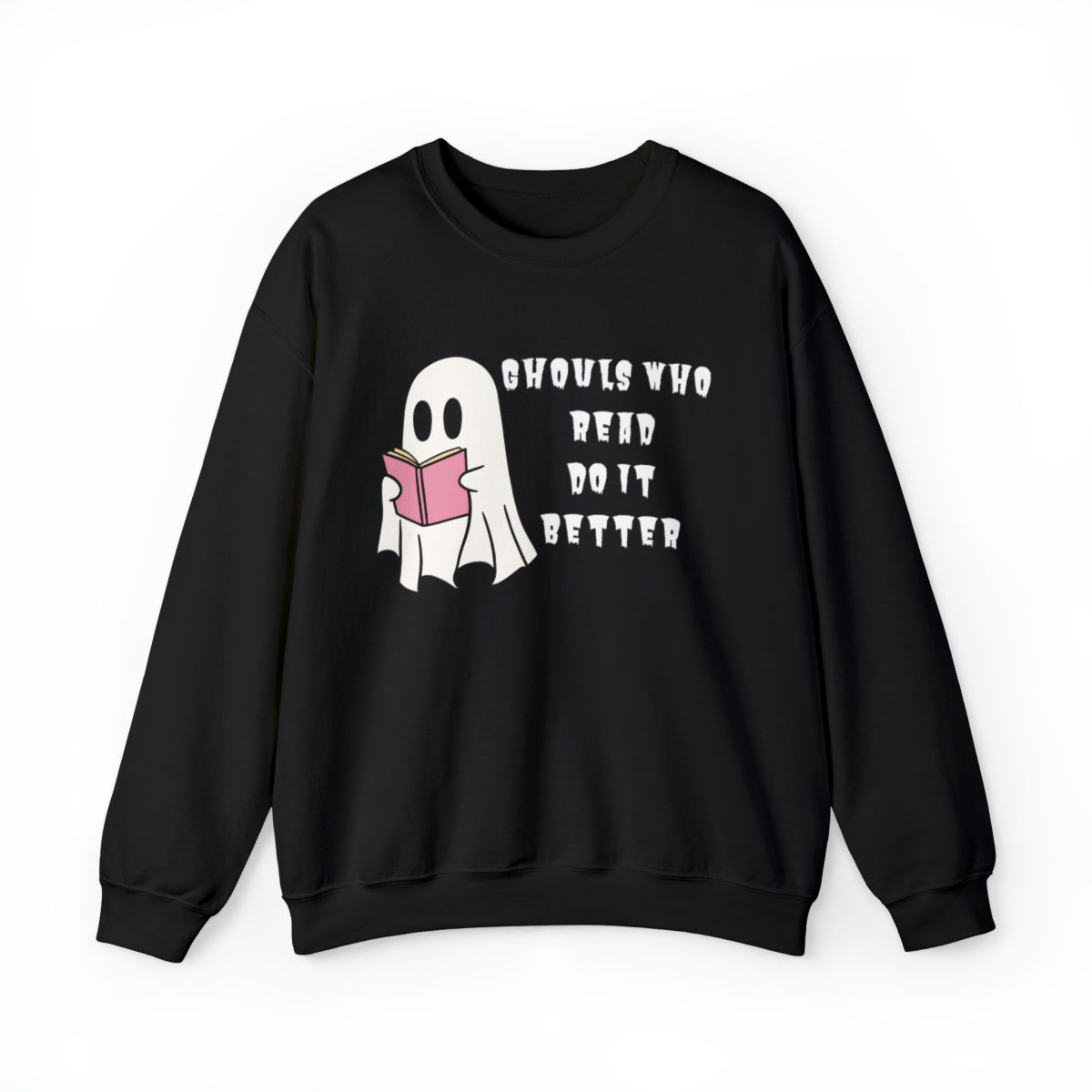 Ghouls Who Read Unisex Heavy Blend™ Crewneck Sweatshirt