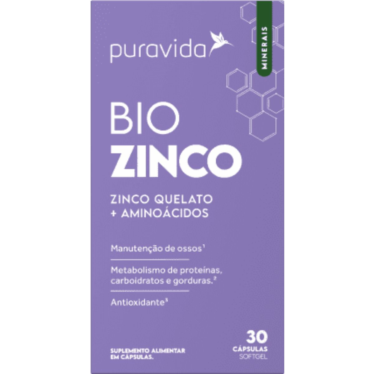 Bio Zinco 30caps - Puravida