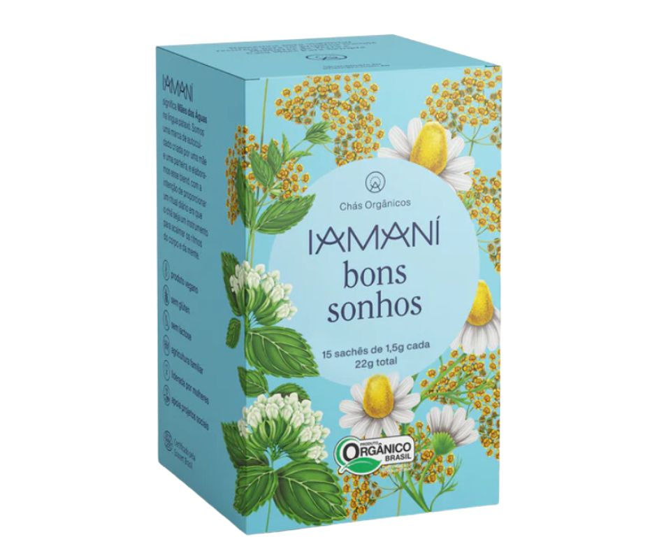 Chá Orgânico Bons Sonhos 15 sachês - Iamani