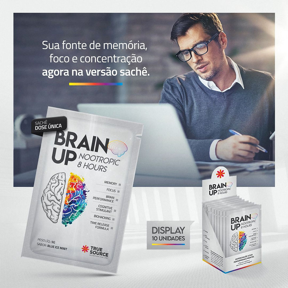 Miniatura: Brain Up Nootropic 8 Hours 20 sachês - True Source