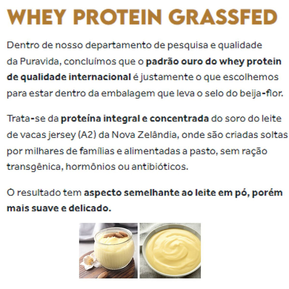 Miniatura: Grassfed Whey Protein 500g - Puravida