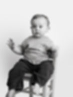 Toddler sitting on a chair, Newborn and Family Portfolio.