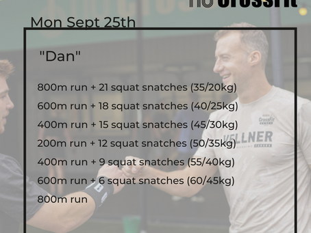 WODs: Sept 25th - Oct 1st 
