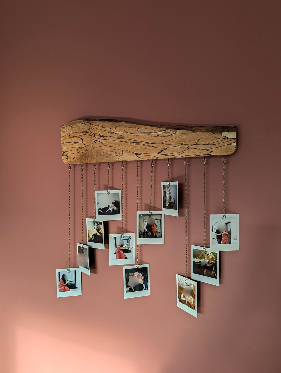 Thumbnail: Spalted Beech Photo Display | Polaroid Picture Hanging Frame
