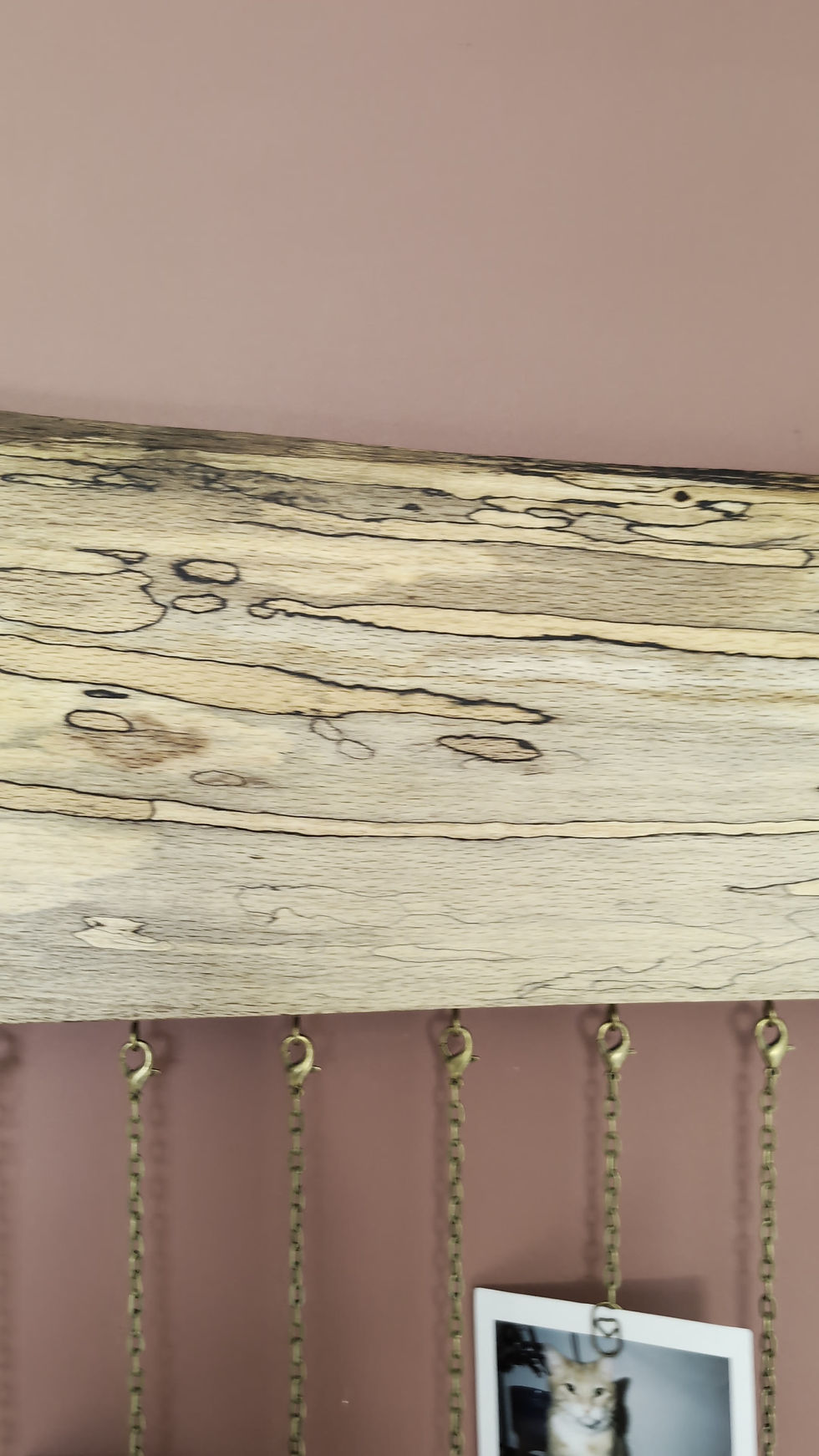 Thumbnail: Spalted Beech Photo Display | Polaroid Picture Hanging Frame