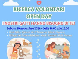OPEN DAY NUOVI VOLONTARI!