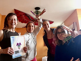 Sound healing class certification students
