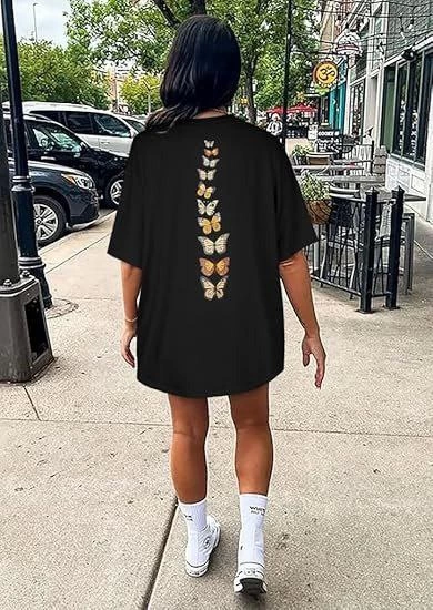 Küçük resim: Bisiklet Yaka Baskılı T-shirt - Siyah