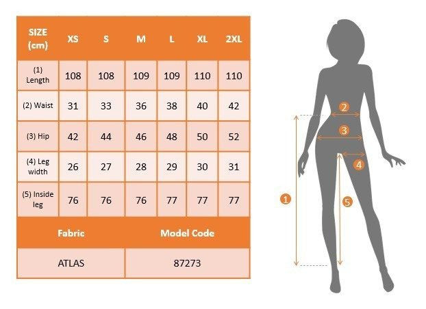 Küçük resim: Kadın Yüksek Bel Kemersiz Atlas Pantolon