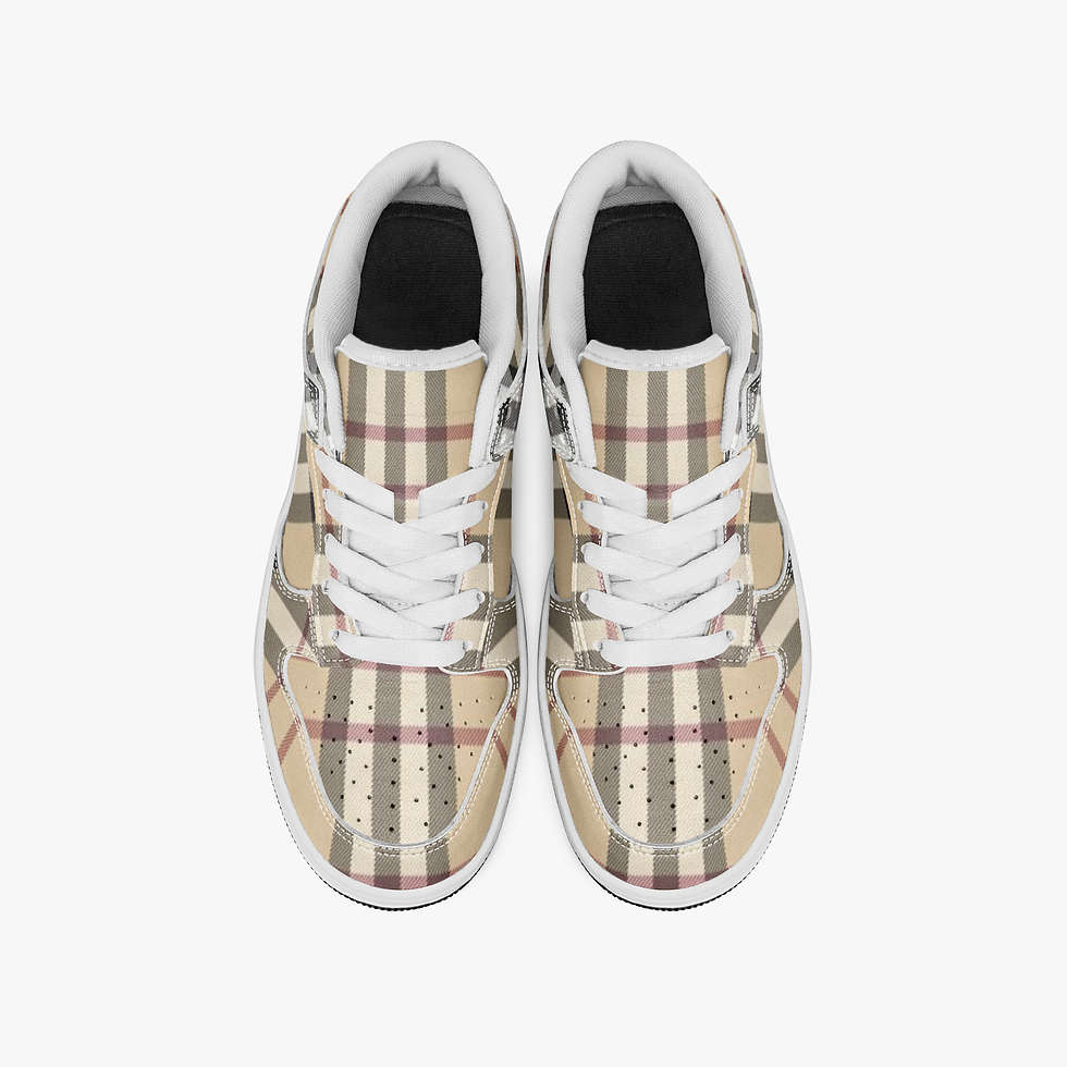 Thumbnail: Dunk Stylish Low-Top Leather Sneakers