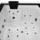 Thumbnail: MUS-1089 Black Surround – SPA Bathtub with Hydromassage (180x150x70 cm)