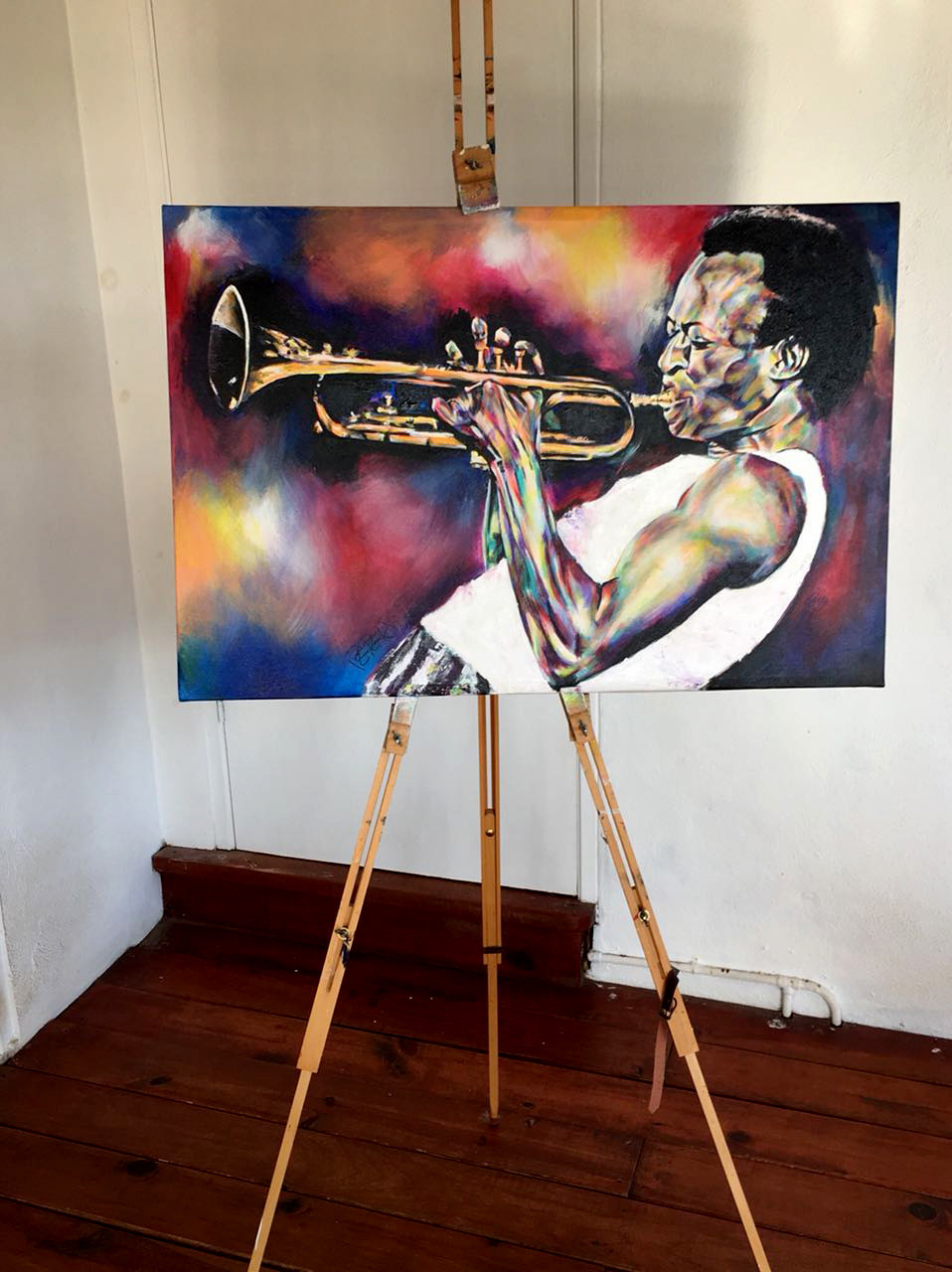 Bied nu op dit mooie schilderij van Miles Davis!