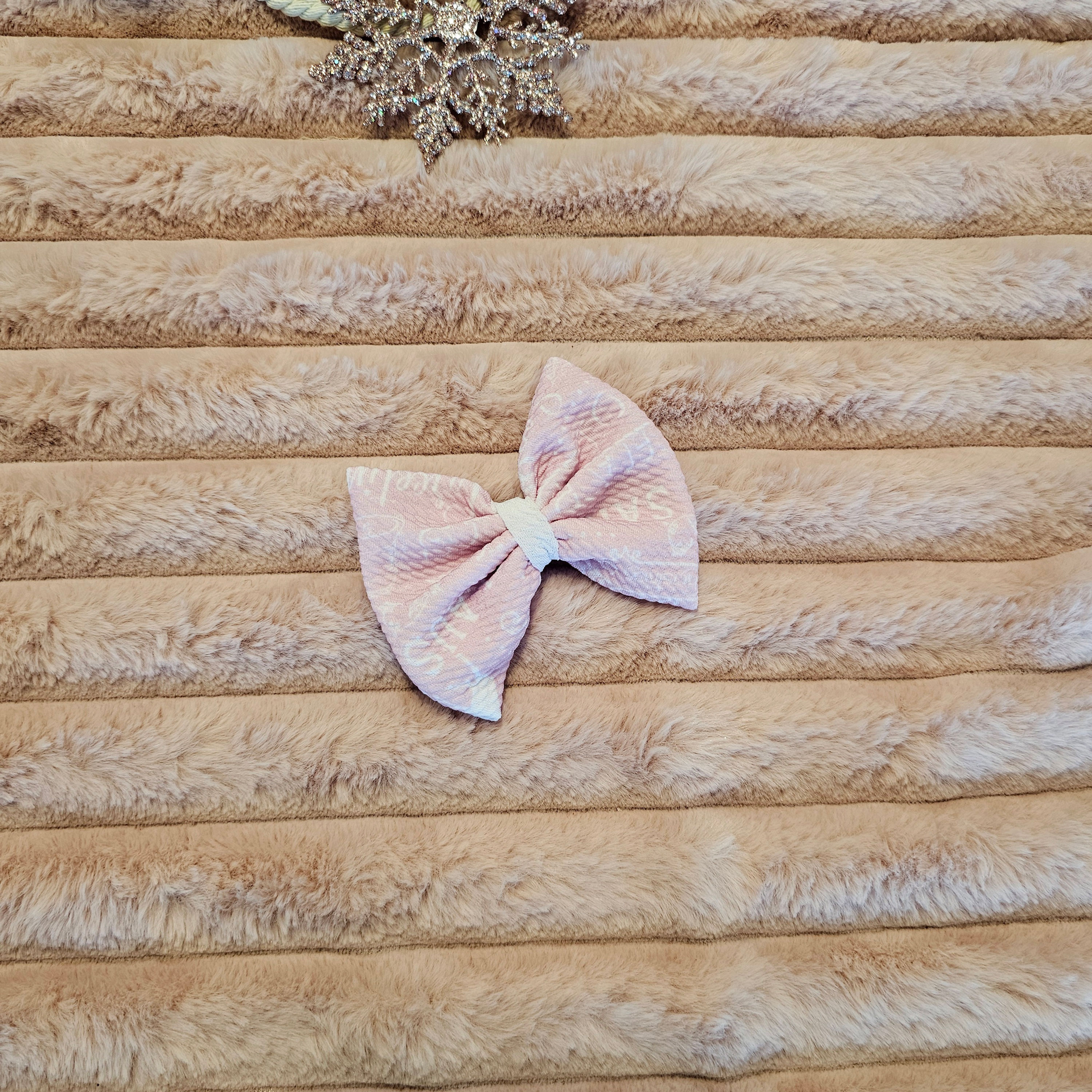 Pink Xmas Bow