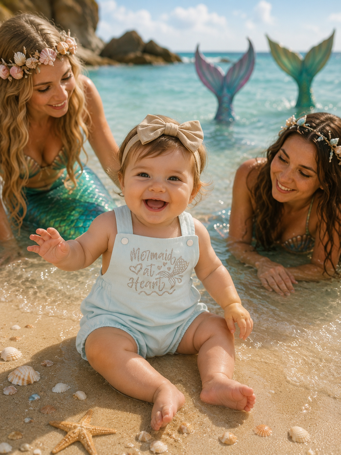 Mermaid at Heart Bubble Romper