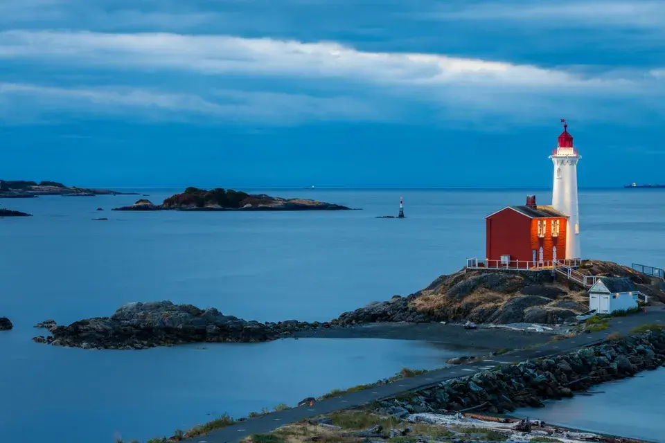 The Fisgard Lighthouse at Fort Rodd Hill National Historic Site in Victoria, B.C.Photo: Getty Images