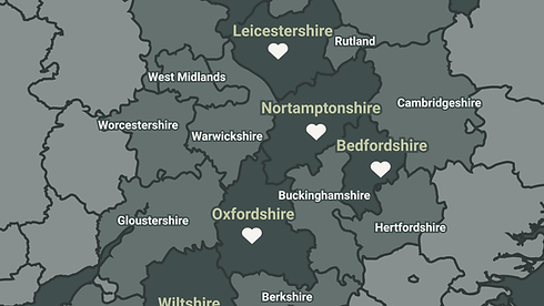 Areas we cover map