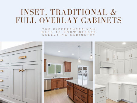 Differences BetweenTraditional, Full Overlay & Inset Cabinet Styles