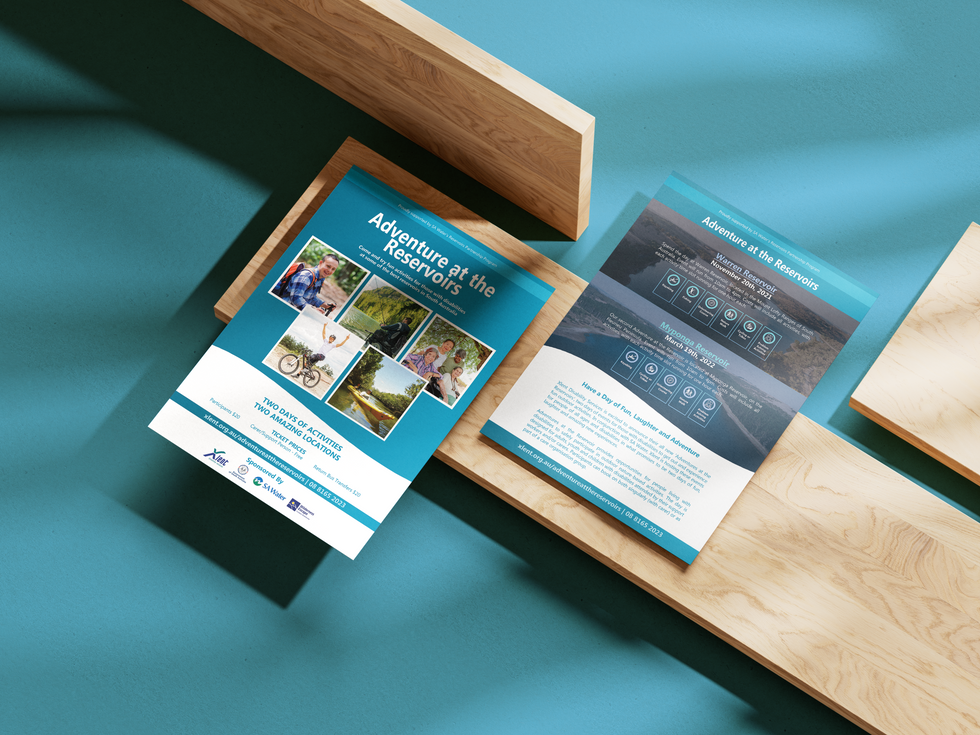 Special Event - Adventures At The Reservoir A4 Flyer