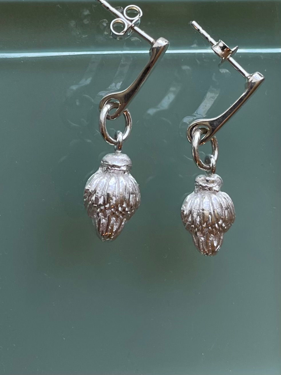 Blue Magnolia Earrings