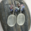 Thumbnail: White Sea Glass earrings with Swarovski crystals