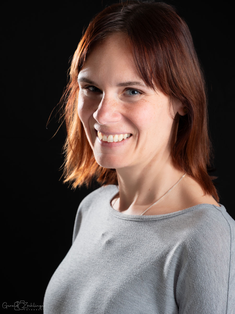 Studio-Porträtshooting einer Frau