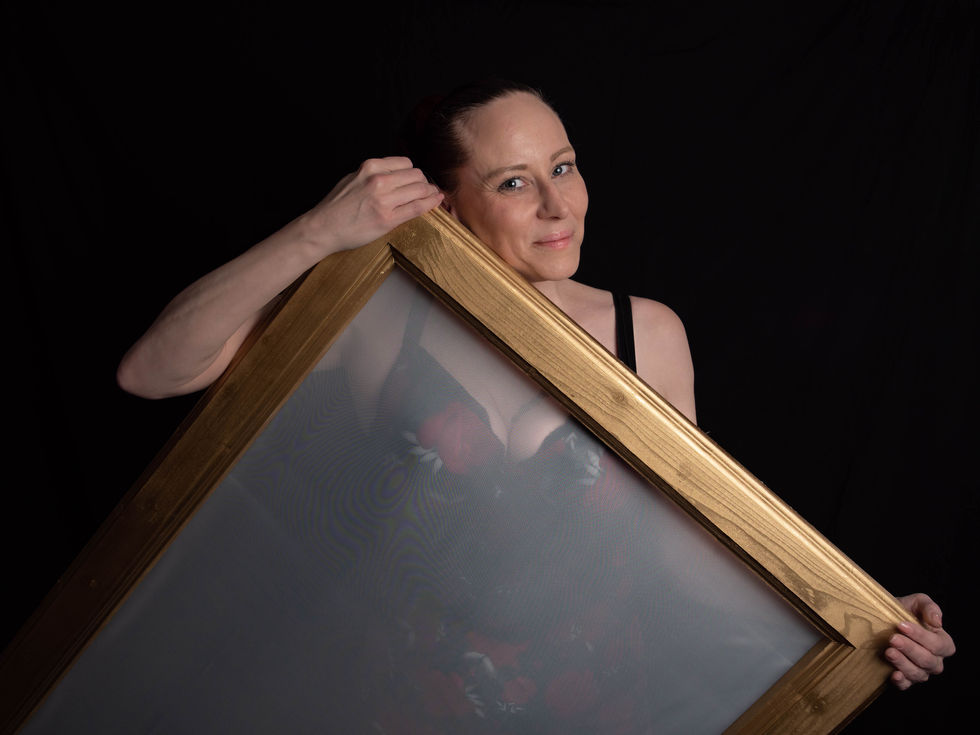 Studio-Porträtshooting einer Frau