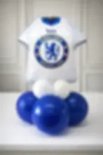 Official FC Football Shirt Themed Table Balloon - Chelsea