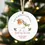 Thumbnail: Ceramic Miss You At Christmas Flat Tree Decorations - robin