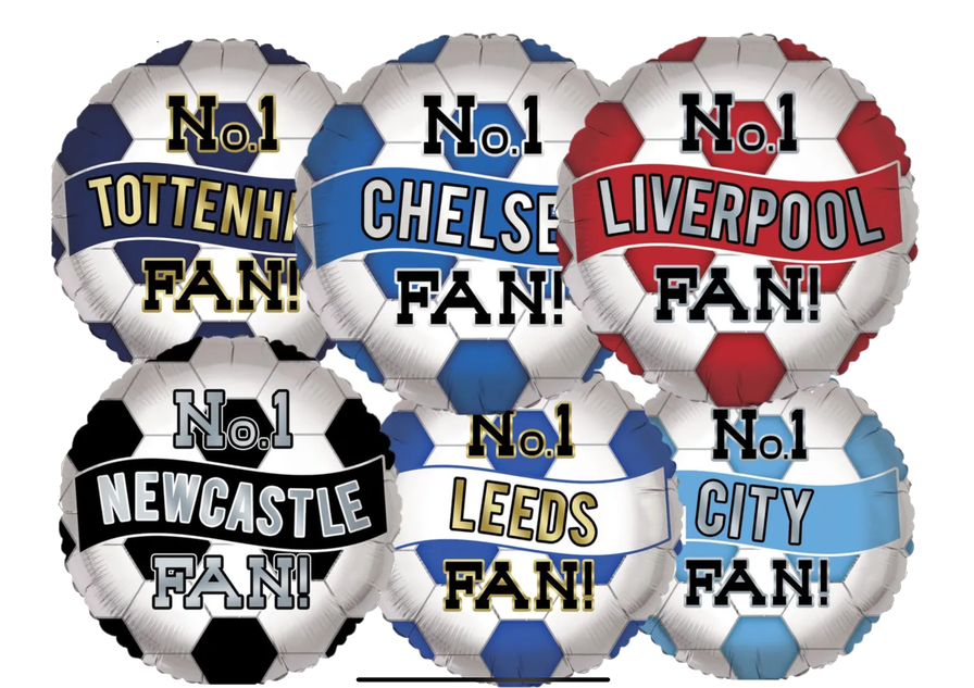 Football Club Themed Table Balloon