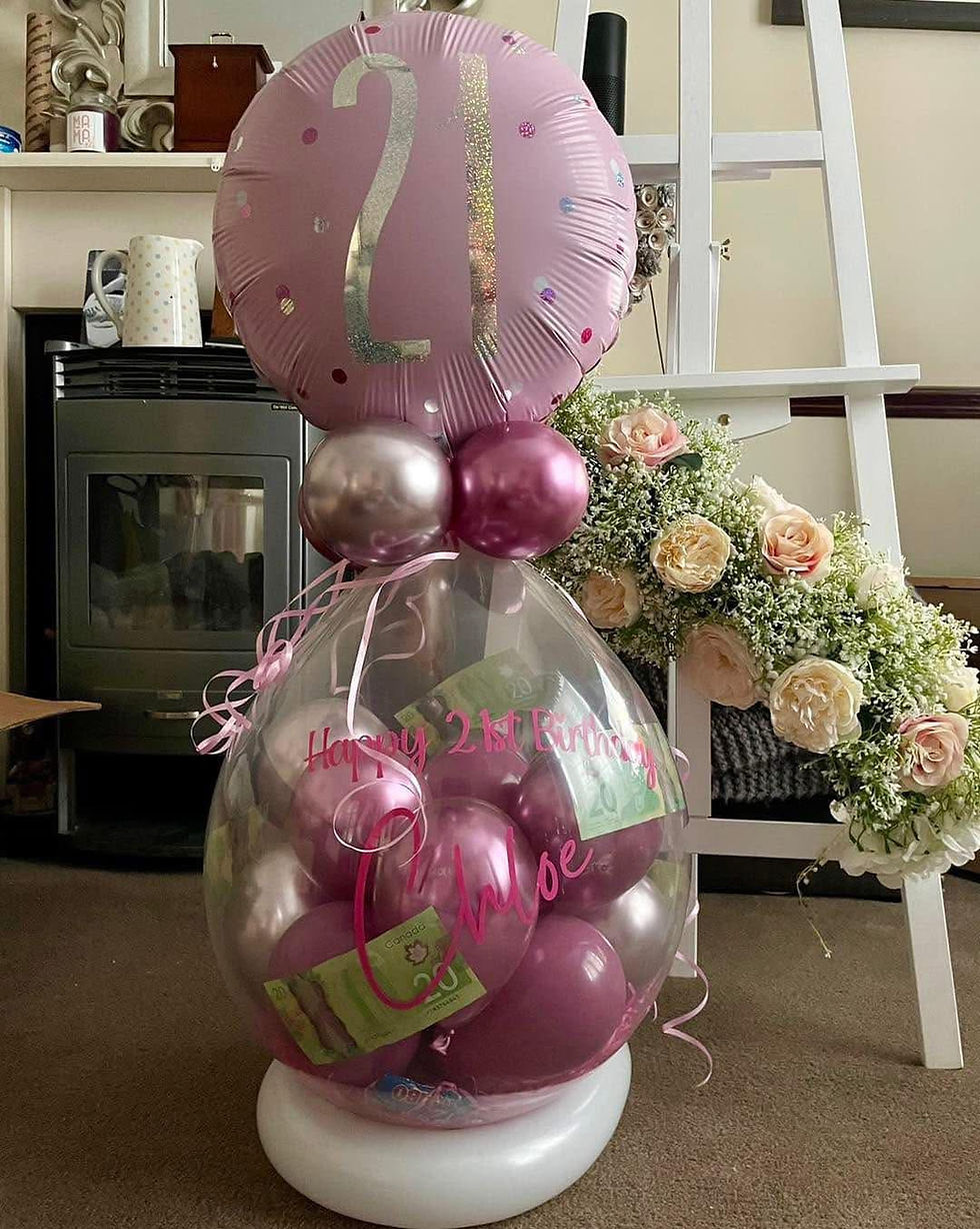 Personalised Pop Me Balloon With 18’ Topper Balloon