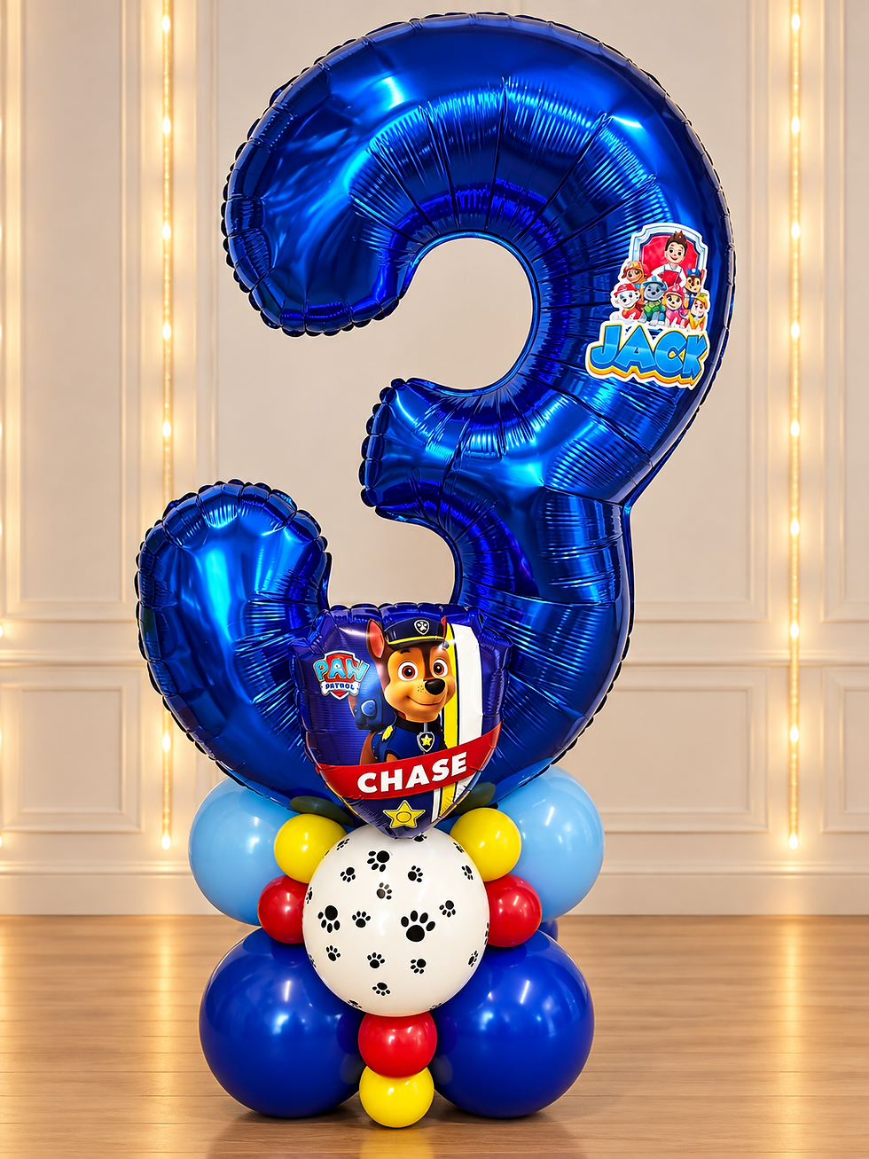 Personalised Paw Patrol Balloon Stack