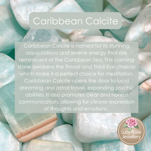 Caribbean Calcite Tumble Stone Lucy Rose Jewellery
