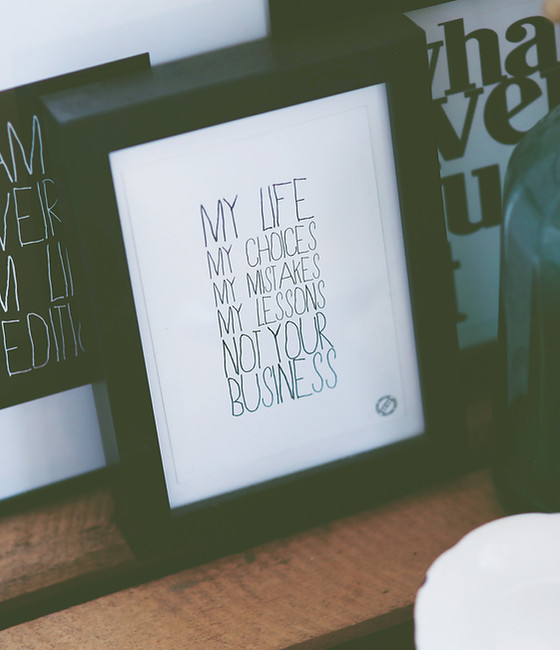 typografie Frame