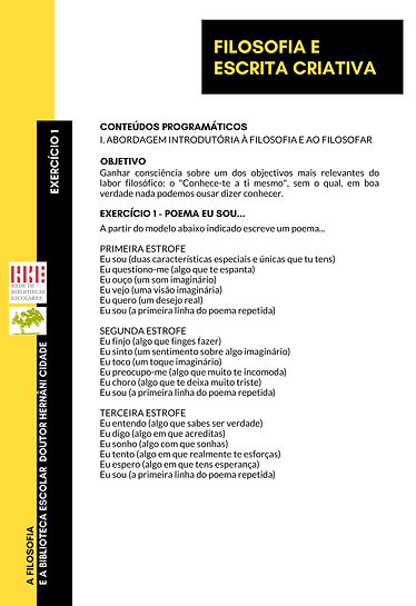 A FILOSOFIA E A BIBLIOTECA ESCOLAR - EX.