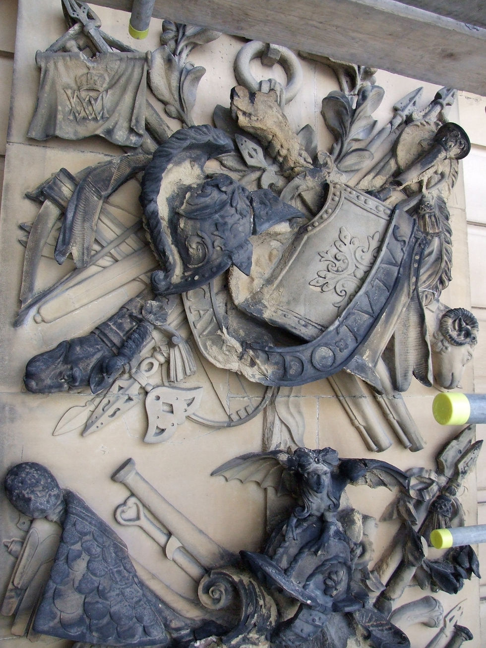 External sculpture before