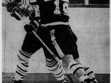 BRUINS OUTSCORE SABRES 10-6 IN WILD GAME AT BUFFALO'S MEMORIAL AUDITORIUM. USING APC HOCKEY 02/23/71