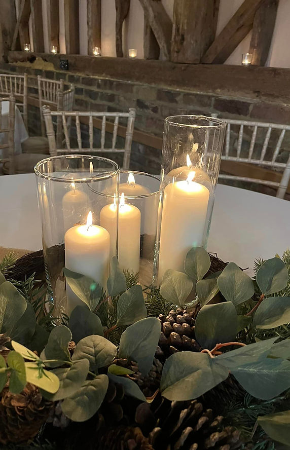 Candle Event Venue Light Foliage Wedding Anniversary Barn Rustic Venue Events Saxon Saxons Barn Windsor Royal Shabby Chic