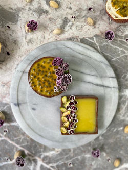 Mango-Passion Fruit Tart