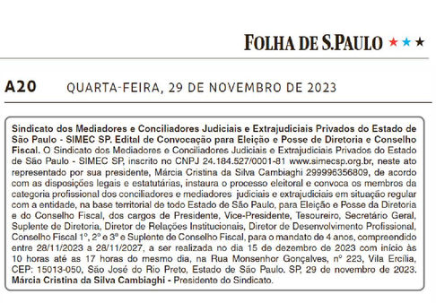 EDITAL DE CONVOCAÇÃO